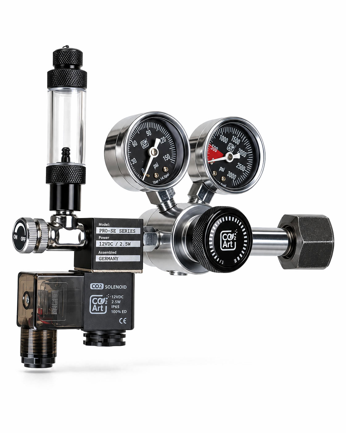 PRO-SE Series - Regolatore CO2 Bistadio per Acquario con Elettrovalvola Integrata