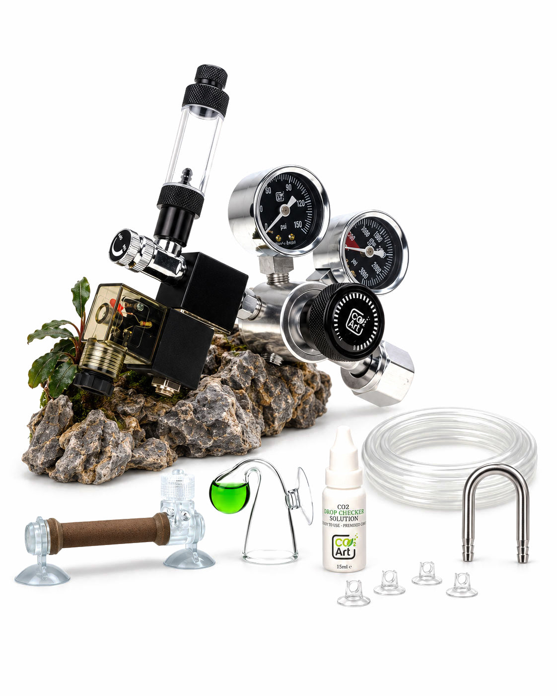 Pro-SE Series Sistema CO2 completo per acquario con diffusore Flux_ in vasca