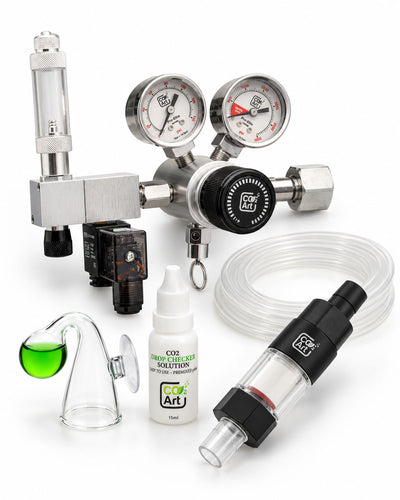 Nuovo Sistema CO2 Completo per Acquario Pro-Elite Series V2 con Nuovo Diffusore CO2 Inline