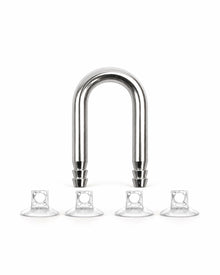 NUOVO Raccordo a U SS-Series in Acciaio Inossidabile per Tubo + 4x Ventose
