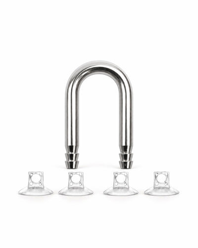 NUOVO Raccordo a U SS-Series in Acciaio Inossidabile per Tubo + 4x Ventose