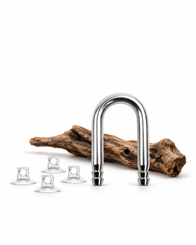 NUOVO Raccordo a U SS-Series in Acciaio Inossidabile per Tubo + 4x Ventose